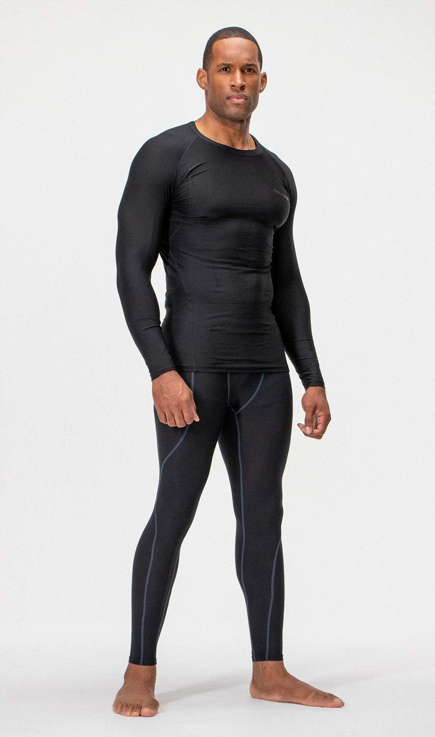 3 Pack Men'S UPF 50+ Long Sleeve Compression Shirts Quick Dry, Cool Gear for Garage Garden Gym Yard and Workouts